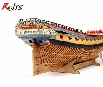 Набор моделей деревянных кораблей HMS Enterprise в реальном масштабе 1/48