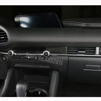 Нержавеющая сталь Для Mazda 3 Axela 2019 2020, полоски для выпуска воздуха переднего кондиционера автомобиля, отделка крышки, автомобильные Аксессуары 5 шт.