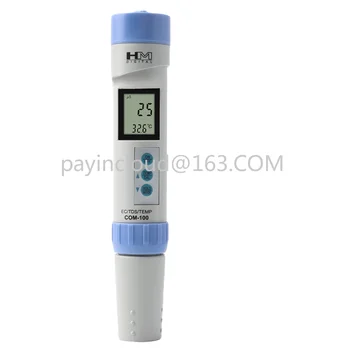 Новая Ручка для проверки качества воды COM 100 EC Измеритель Проводимости TDS Тестовая ручка Термометр для Аквариума Детектор Аквакультуры