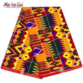 Новая ткань Анкара XiaoHuaGua Бренды, африканский принт, ткань Кенте, Высококачественное удобное хлопковое вечернее платье 