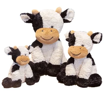 Новые милые мультяшные коровы, плюшевая игрушка, Крупный рогатый скот Kawaii, удобная мягкая игрушка для детей, Рождественский подарок на День рождения, малыш