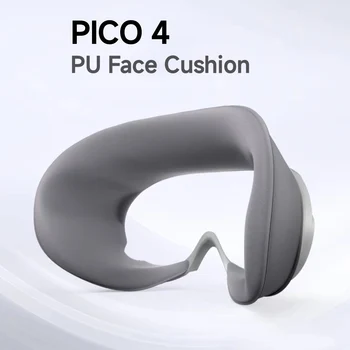 Оригинальная подушка для лица из искусственной кожи PICO 4, модернизированная накладка для глаз большего размера, маска для очков VR-гарнитуры Pico 4 