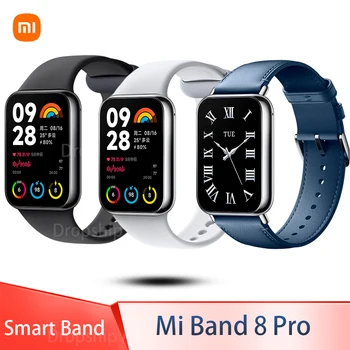 Оригинальные Смарт-часы Xiaomi Mi Band 8 Pro, GPS, NFC, спортивный браслет с сердечным ритмом, AMOLED, полноцветный экран, водонепроницаемые умные часы