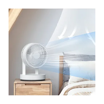 Портативный Вентилятор со светодиодной подсветкой 4000 мАч, перезаряжаемый цифровой дисплей, Вентилятор с дистанционным управлением, Летний вентилятор для охлаждения рабочего стола в спальне