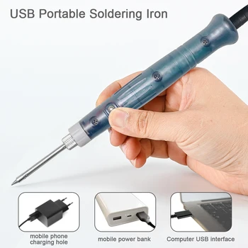 Портативный мини-USB-паяльник, паяльная ручка, профессиональный электронагреватель, инструмент для обслуживания паяльника