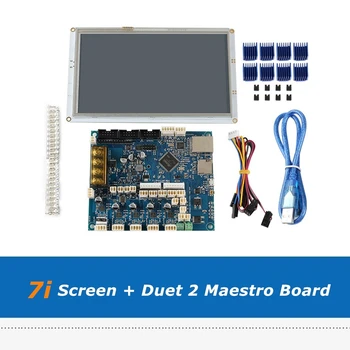 Продажи Полный Комплект Клонирования Duet 2 Maestro 32-Битная Материнская плата + 7-дюймовый сенсорный экран PanelDue 7i Для Большого 3D-принтера с ЧПУ