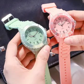 Силиконовые часы ярких цветов, Пара Спортивных Водонепроницаемых часов, Многофункциональные цифровые наручные часы, Женские Мужские Модные наручные часы