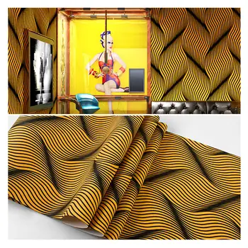 Современный Рулон обоев с абстрактной волной 3D для стен, Персонализированный Фон для дивана в комнате KTV, Светоотражающая бумага papel pintado
