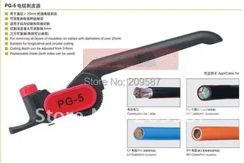 Устройство для зачистки кабеля с храповым механизмом PG-5 Для зачистки кабеля 25 мм Comm/PVC/LV