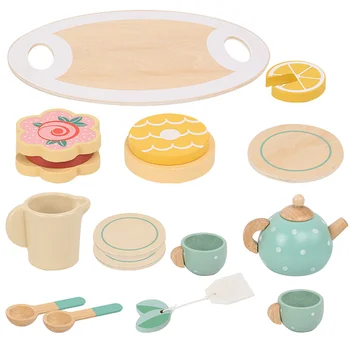 Чайный набор, игрушки, Миниатюрная керамическая посуда, украшение для дома, имитирующее чайную посуду, ролевые игры