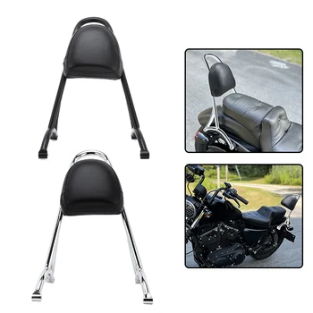 Черная хромированная перекладина для спинки сиденья пассажира мотоцикла для Harley Sportster XL883 1200x48 2004-2023 Аксессуары