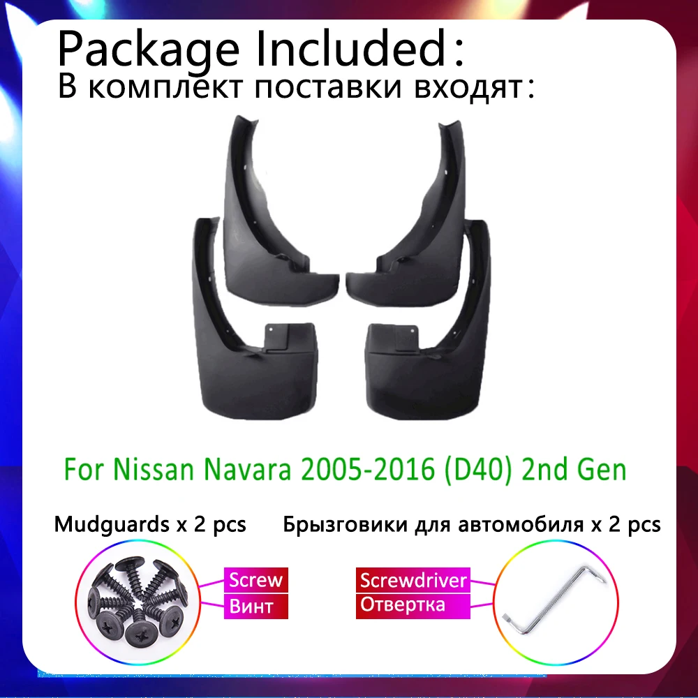 Автомобильный Брызговик, Крыло для Nissan Navara Frontier Brute D40 2005 ~ 2016 2006 2007 MK1, Брызговик, Автоаксессуары, Наклейки - 2