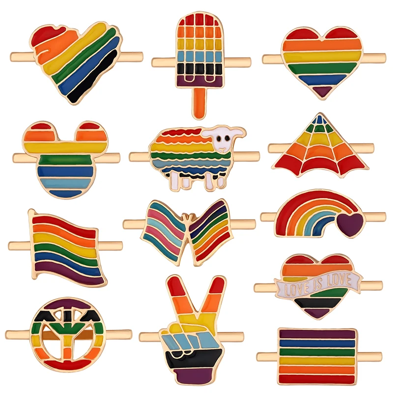 Браслет-подвеска в виде сердца серии Rainbow для Iwatch, ЛГБТ-браслет с разноцветными животными, ювелирные изделия для Apple Watch, силиконовый браслет-подвеска - 5