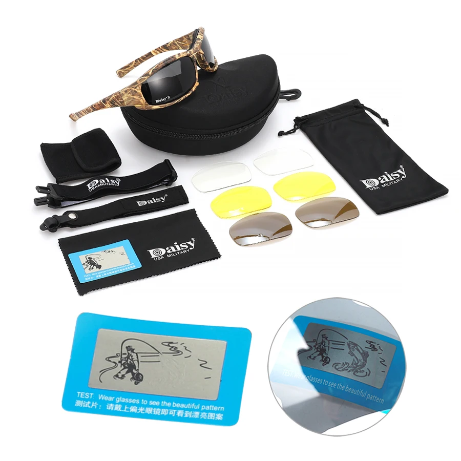 Бренд Kuiu Поляризованные Спортивные очки для охоты и рыбалки, Камуфляжная тактика, солнцезащитные очки с антибликовым покрытием - 5