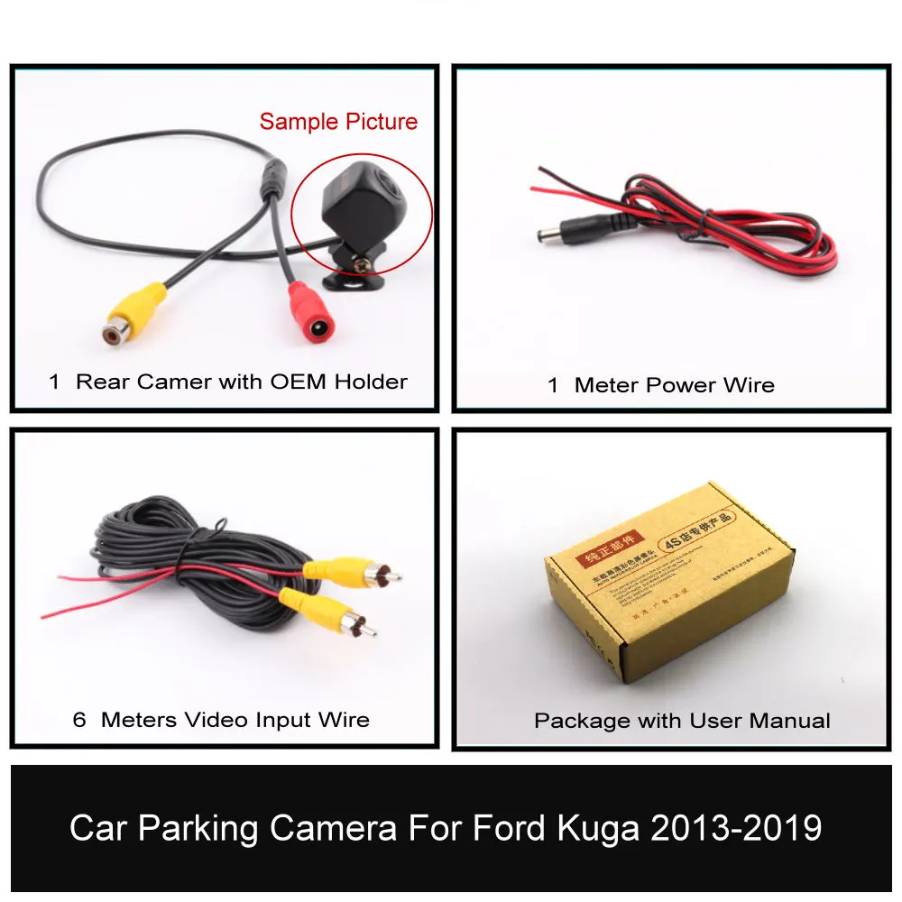 Высококачественная Автомобильная Камера заднего вида FaceSky Для Ford Kuga C520 2013-2019, Камера заднего Вида AHD/CCD 1080P, Аксессуары для заднего Вида - 5