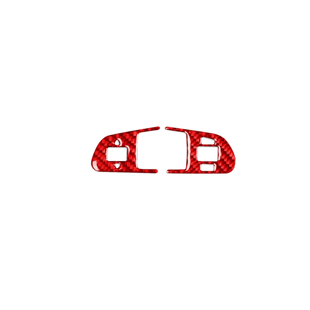 Для Audi Q7 2007 2008 2009 2010 2011 2012 2013 2014 2015 Кнопки рулевого колеса из настоящего углеродного волокна, крышка, Наклейка для салона Автомобиля - 3