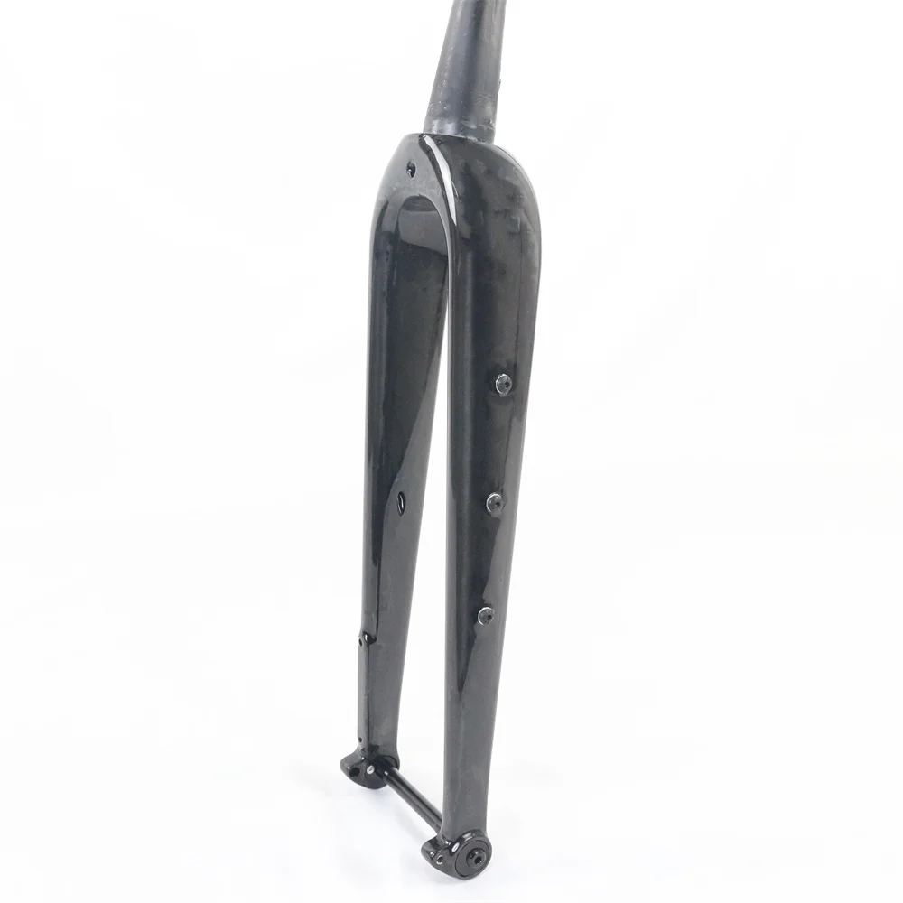 Китай Карбоновая Гравийная Вилка для гравийного велосипеда OEM 50 и 55 мм Сменный Дисковый тормоз Черный матовый - 5