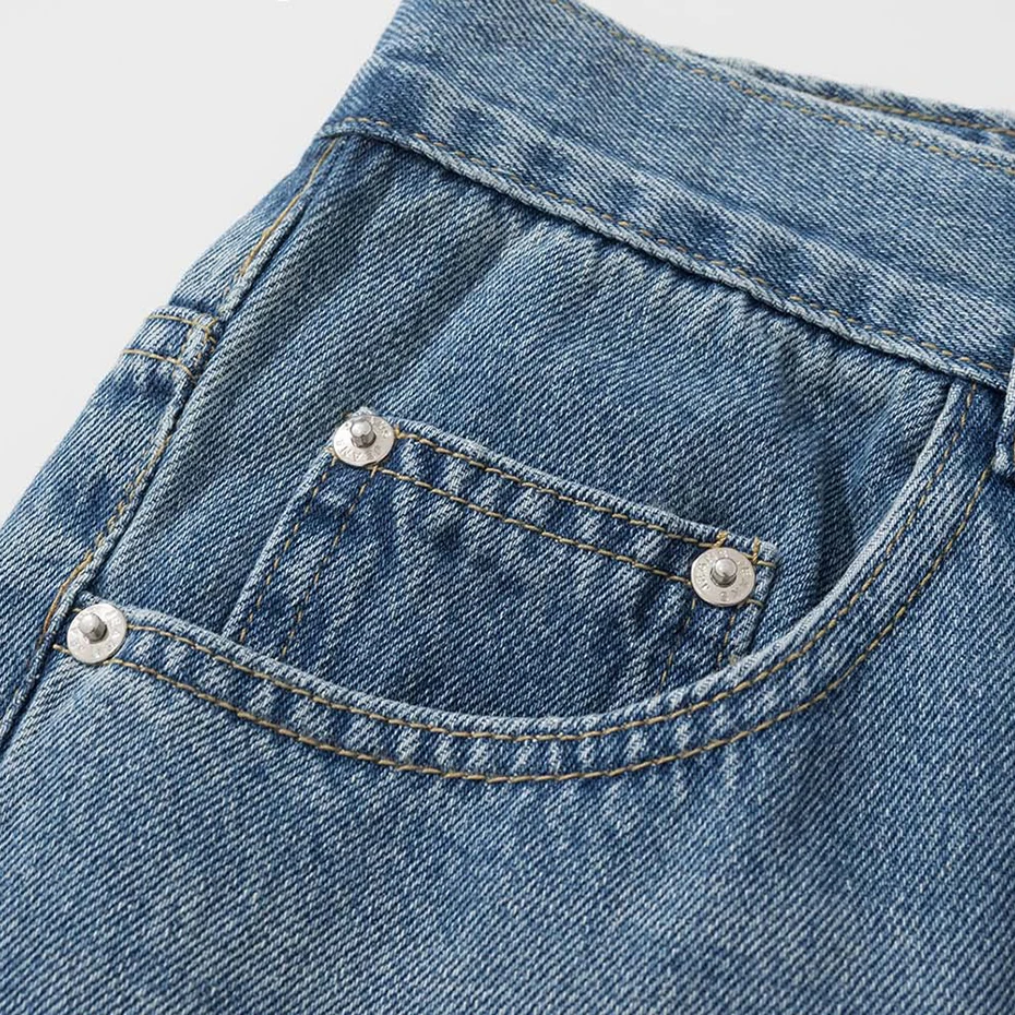 Мешковатые джинсы в стиле хип-хоп, уличная мода, свободные прямые джинсовые брюки Harajuku, джинсы для скейтбординга, мужские брюки - 4