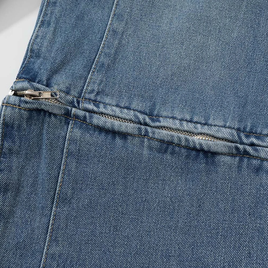 Мешковатые джинсы в стиле хип-хоп, уличная мода, свободные прямые джинсовые брюки Harajuku, джинсы для скейтбординга, мужские брюки - 5