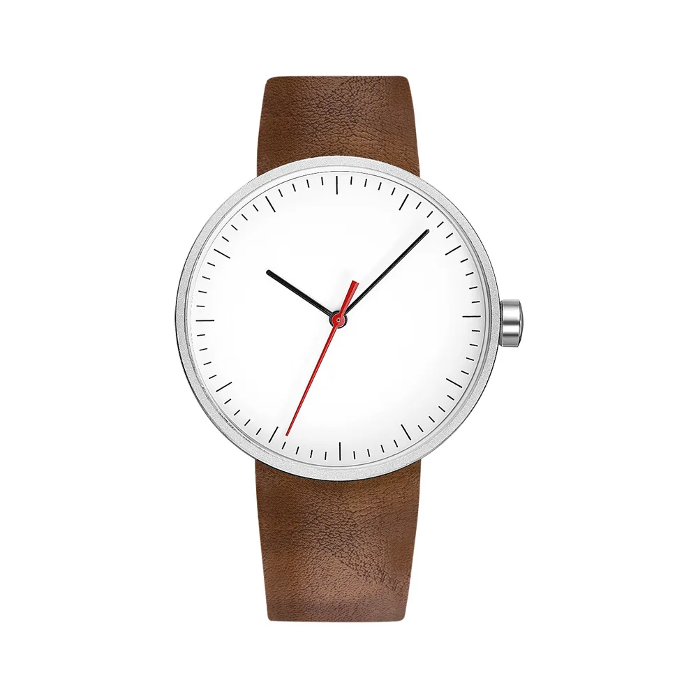 Мужские часы из кожи лучшего бренда Высокого качества; водонепроницаемые деловые повседневные спортивные кварцевые часы для мужчин; Наручные часы Relojes Masculino - 3