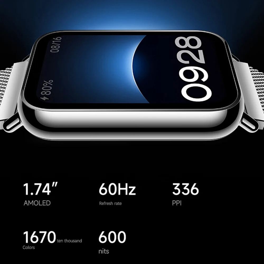 Оригинальные Смарт-часы Xiaomi Mi Band 8 Pro, GPS, NFC, спортивный браслет с сердечным ритмом, AMOLED, полноцветный экран, водонепроницаемые умные часы - 1