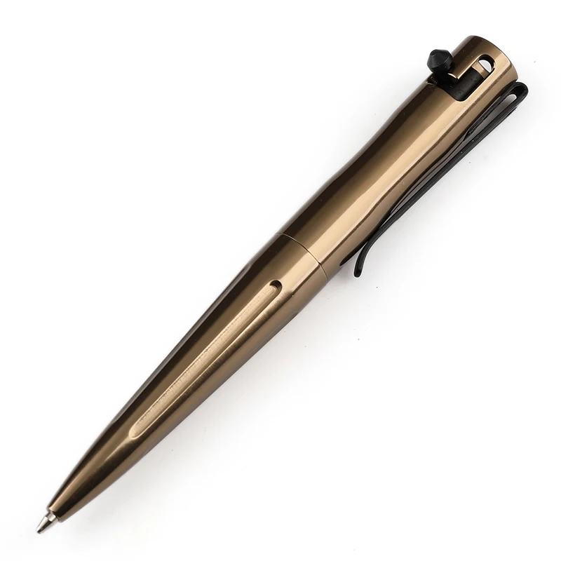 Простая тактическая ручка с болтом, Металлическая карманная ручка EDC, оборудование - 5