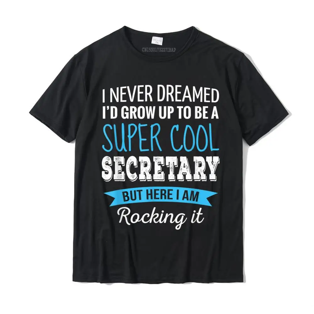 Секретарша, о которой я никогда не мечтал, забавная футболка с благодарностью, уличные футболки, футболки для мужчин, футболки с графическим хлопковым дизайном - 0