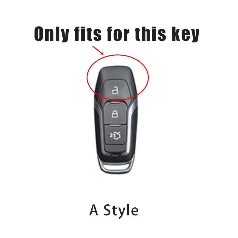 Чехол Для автомобильных ключей из Углеродного Волокна ABS, Защитная Оболочка Для Ford Mondeo MK2 MK3 MK4 MK5 MK6 MK7 Ranger Fusion Kuga S-max Accessorie - 1
